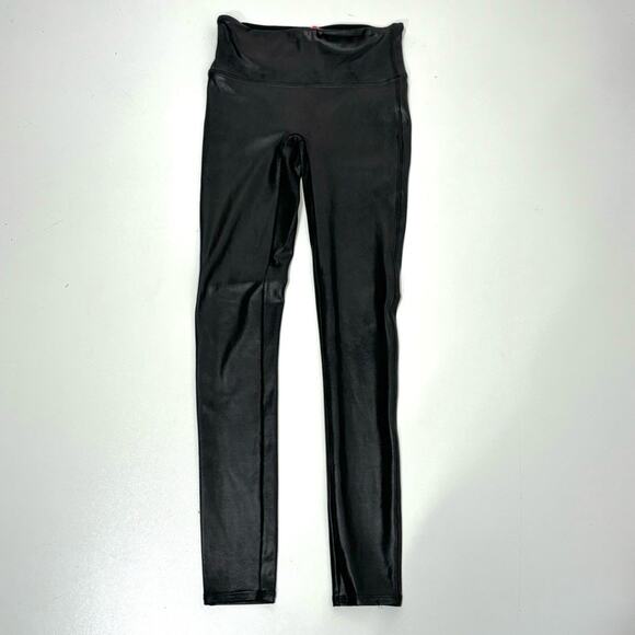 Spanx Faux Leather High Waisted Leggings Black S - Picture 1 of 9